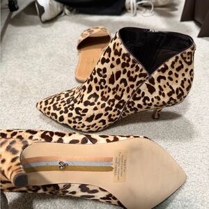 Sam Edelman Leopard Print Ankle Booties